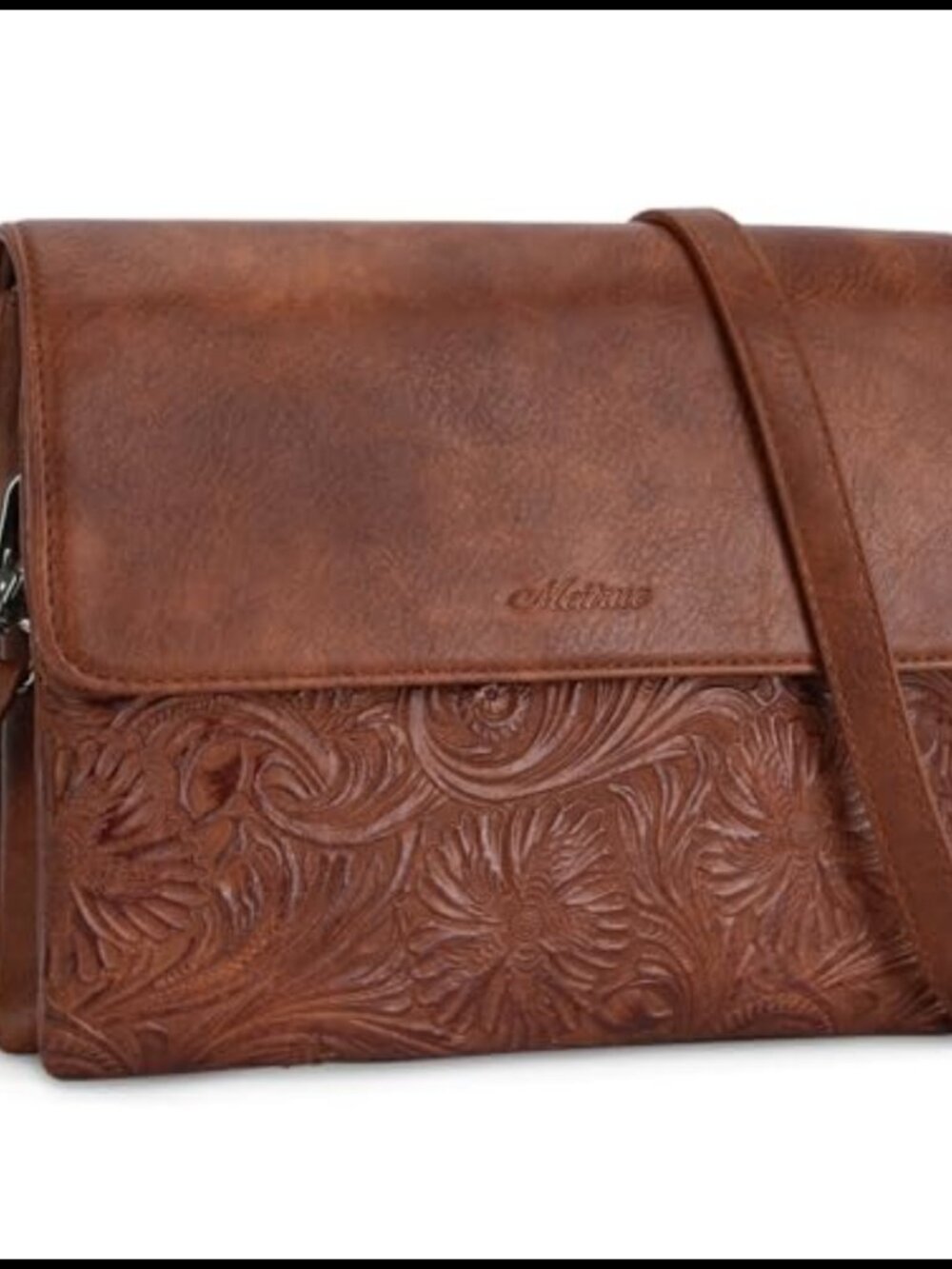 Small Crossbody Bag Vegan Leather Cell Phone Purse Adjustable Strap